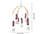 Baby Crib Mobile In Legno Wind Chime Felt Ball Hanging Bed Bell Baby Mobile In Legno Ornamento Nursery Decor Per Ragazze Ragazzi