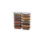 Viwares Barattoli Ermetici Con Coperchio | Set Di 12 Contenitori Per La Conservazione | Senza Bpa | Per Conservare Muesli, Farina E Zucchero | Pratico Contenitore Da Cucina Per Tutti Gli Alimenti
