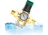 Regolatore Di Pressione Dell'acqua Con Manometro E Filtro Dell'acqua - Attacco Da 3/4 Di Pollice - Regolatore Di Pressione Dell'acqua - Manometro - Filtro A Filtro - Valvola Di Sicurezza In Ottone
