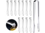 Pinze Per Gelato, Pinze Per Zucchero, Pinze Da Cucina, Mini Pinze Per Servire, Pinze Per Insalata In Acciaio Inox - 12 Pezzi