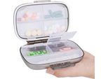 Organizzatore Di Pillole Da Viaggio, Dispensatore Di Pillole Ermetico, Contenitore Di Pillole Vitaminiche Portatile E Impermeabile Con 7 Scomparti Per Vari Farmaci, Borsa Da Casa E Da Viaggio, Farmaci Giornalieri
