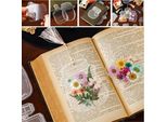 Segnalibri Trasparenti Realizzati Con Fiori Secchi - 60 Pezzi - Segnalibri Fai-Da-Te - Bellissimo Materiale Decorativo.