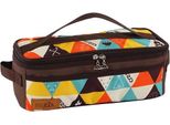 Borsa Per Utensili Da Cucina - Borsa Da Campeggio E Da Viaggio Per Riporre Posate E Cosmetici - Custodia Triangolare Portatile - Marrone