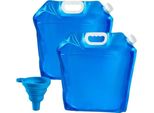 Tanica Pieghevole Per Acqua Di Emergenza - 10 L - Senza Bpa - Tappo A Vite - Campeggio & Emergenze
