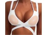 Reggiseno In Silicone - Spessore 4X - Coppa C - Cuscinetti Adesivi Rimovibili - Cuscinetti Push-Up In Silicone Per Aumentare Il Seno - Per Costumi Da Bagno E Bikini - Imbottitura Confortevole - Invisibile E Lavabile - Donna