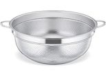 Colino Per Pasta In Acciaio Inox Con Manici, 20 Cm - Colino Microforato Per Pasta, Verdura, Frutta E Riso