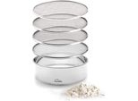 Colapasta In Acciaio Inox Con Setacci Intercambiabili - 20 Cm - Argento