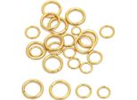 Moschettone Rotondo - Portachiavi E Borse - 24 Pezzi - Oro - Lega Di Zinco