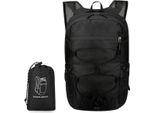 Zaino Ultraleggero Pieghevole Da 35 Litri - Impermeabile - Con Borsa Portaoggetti - Multifunzionale - Per Escursioni, Campeggio, Sport, Ciclismo, Viaggi - Nero - L .