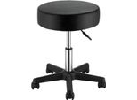 Sgabello Da Lavoro Rotondo - Regolabile In Altezza - Ergonomico - Nero - Capacità Di Carico: 181 Kg