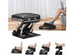 Poggiapiedi Da Scrivania, Poggiapiedi Ergonomico Con Funzione Massaggio, Angolo Regolabile E 4 Diverse Posizioni In Altezza, Per L'ufficio E La Casa