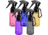 Allecto Plus - Set Di 5 Flaconi Spray Piccoli (60 Ml Formato Viaggio) - Flaconi Spray Trasparenti Per La Cura Dei Capelli - Ideali Per Fiori, Capelli E Detersione