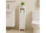 Mobiletto Da Bagno Con Anta - Ripiani Stretti E Regolabili