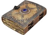 Libro Celtico Della Tripla Luna Delle Ombre - Quaderno Di Apprendimento - 1 Pezzo - Marrone - Vera Pelle