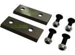 2X Lama Trinciante Lama 85X32 Mm, Fori 9 Mm, Distanza Tra I Fori 48 Mm, Tagliente 85 Mm