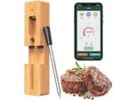 Termometro Per Carne Wireless Con Portata Di 60 M, Bluetooth, Impermeabile E Controllabile Tramite App - Ideale Per Forno, Grill, Cucina, Barbecue, Affumicatore E Girarrosto.