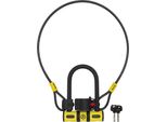 Auvray U-LOCK U-BIKE 82 X 150 Mm, Con Maniglia E Cavo Da 100 Cm, Diametro 8 Mm
