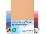 EtéRea Comfort Jersey Topper Lenzuolo Teso Sand 200X200 - 200X220 Cm