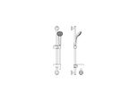 Ideal Standard Idealrain - Set Di Soffioni Doccia 80, 1 Getto, Asta E Tubo Flessibile, Cromo B9502AA