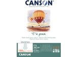 Canson C400060577 Blocco Carta Da Disegno Canson "C"" à Grain, Din A4, 180 G/M²"