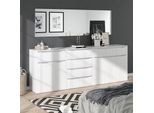 Vicco Cassettiera Per Camera Da Letto Ruben, 120 X 101 Cm Con Cassetti, Bianco