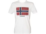 Napapijri - T-Shirt Uomo Con Stampa Bandiera - Taglia Xxl