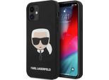 Karl Lagerfeld Klhcp12Slkhbk Custodia Rigida Per Iphone12 Mini 5,4 Czarny/Nero In Silicone Karl's Head