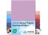 EtéRea Comfort Jersey Topper Lenzuolo Teso Lilla 200X200 - 200X220 Cm