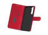 Flip Cover Portafoglio, Custodia In Ecopelle Per Samsung Galaxy S21 - Rosso