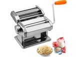 Wolketon Macchina Per La Pasta In Acciaio Inox, 7 Spessori Regolabili, Macchina Per La Pasta Con 2 Taglierine Per Spaghetti Lasagne Noodles