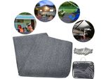 Jiubiaz Tenda Tappeto Campeggio Attrezzature Impermeabile Campeggio Tappeto Tenda Pavimento Tenda All'aperto Tarpaulin Picnic Coperta Tenda Pad Caravan 300X500Cm