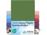 EtéRea Comfort Jersey Topper Lenzuolo Teso Cactus 140X200 - 160X200 Cm