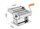 Macchina Per Pasta Jiubiaz, Macchina Per Pasta In Acciaio Inox, 7 Spessori Regolabili, Macchina Per Pasta Con 2 Taglierine, Per Spaghetti Lasagne Noodles