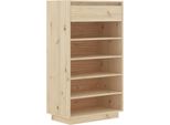 Vidaxl Scarpiera 60X34X105 Cm In Legno Di Pino Massiccio