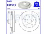 2X Disco Freno Delphi BG5129C Per Toyota Corolla Xii Sedan (E210) 33 8Mm