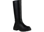 Van Hill Donna Stivali Con Plateau Leggermente Foderati Scarpe Con Suola Profilata 839581, Colore: Nero, Taglia: 40