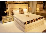 Letti Oro Letto Tessile 2X Comodino 3 Pezzi Camera Da Letto Set Mobili Moderna