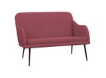 Vidaxl Panca Rosso Vino 110X76X80 Cm Tessuto