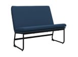 Vidaxl Panca Blu 100X75X76 Cm Tessuto