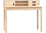 Scrivania 110X50X93 Cm In Legno Di Pino Massiccio