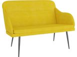 Syfax™ Panca Gialla 110X76X80 Cm In Velluto