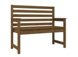 Panchina Da Giardino Marrone Miele 109X48X91,5 Cm In Legno Di Pino Massiccio
