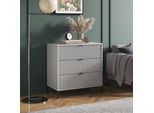 Vicco Eliza, 80 X 81.2 Cm Con 3 Cassetti, Grigio