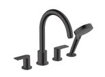 Hansgrohe Vernis Shape - Miscelatore Per Bordo Vasca, Installazione A 4 Fori, Nero Opaco 71459670