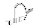 Hansgrohe Vernis Shape - Miscelatore Per Bordo Vasca, Installazione A 4 Fori, Cromo 71459000