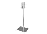 Sanela Distributori In Acciaio Inox - Distributore Automatico Di Sapone E Disinfettante Liquido Con Supporto In Acciaio, Acciaio Inox/Bianco Sldn 08ES