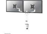 Neomounts DS60-425WH2 Neomounts Monitor-Halterung Weiß FüR 2 Monitore, Tischklemme
