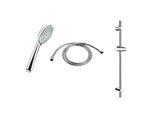 Jika Rio - Set Di Soffioni Doccia, 3 Getti, Asta E Tubo Flessibile 1,7 M, Acciaio Inox/Cromo H3651R00043731