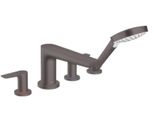 Hansgrohe Talis E - Miscelatore Per Bordo Vasca, Installazione 4 Fori, Cromo Nero Spazzolato 71748340