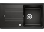 Blanco Zia 5 - Lavello In Silgranito, 860X500 Mm, Con Comando Di Scarico, Nero 526015